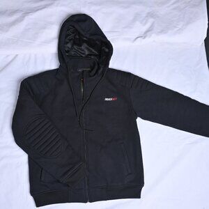 RIDERACT Black Mens Hoodie Motorbike Hoodie with Armors Size 3XL Best Summer